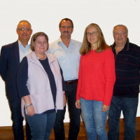 von links: Wolfgang Götz, Sabine Decker, Harald Schiffner, Kirsten Kube und Andreas Herzinger